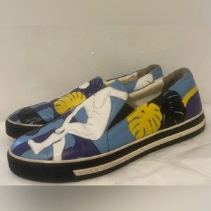Vintage Versace slip on sneakers size 42 1/2.